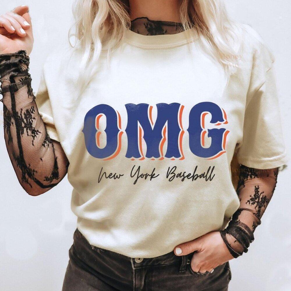 Omg Queens New York Mets 2024 Baseball Playoffs T-Shirt